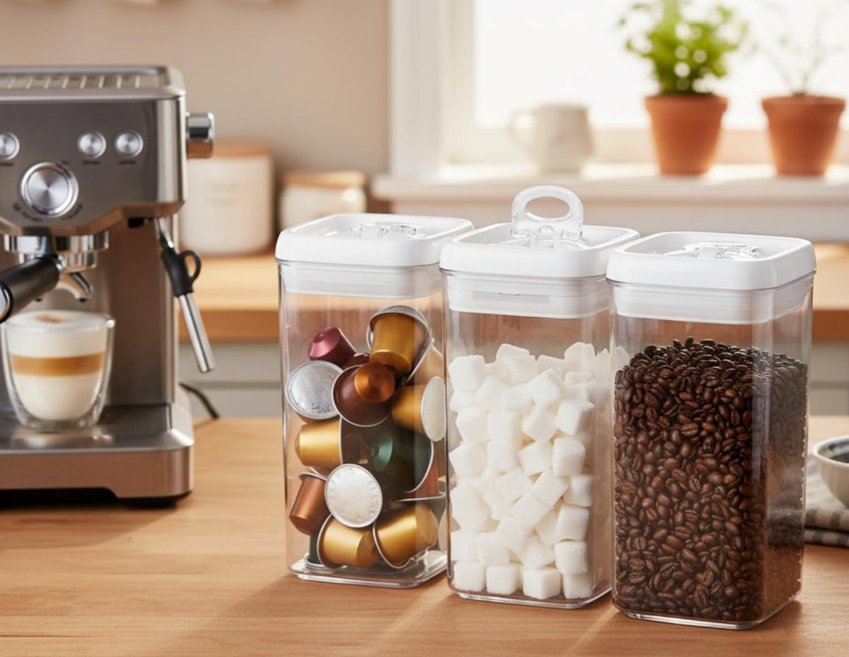 Felli Flip Tite Food Storage Container with Lid Airtight 3 Pack (1.2L)