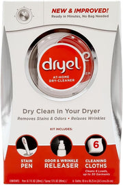 Dryel at-Home Dry Cleaning Starter Kit with Stain Pen & Wrinkle Spray
