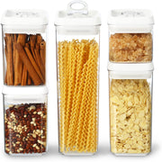 Felli Flip Tite Storage Container with Lid 4" Airtight (Variety 5 Pack)
