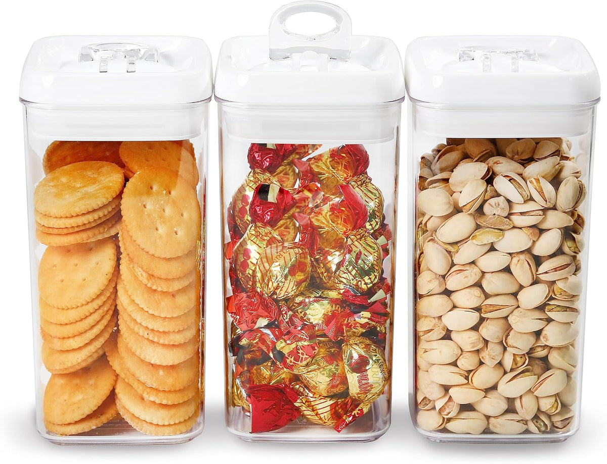 Felli Flip Tite Food Storage Container with Lid Airtight 3 Pack (1.2L)