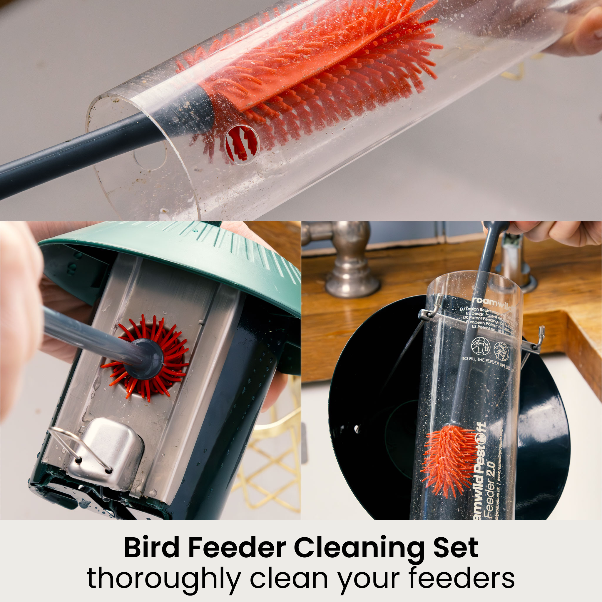 Arch Window Bird Feeder Set