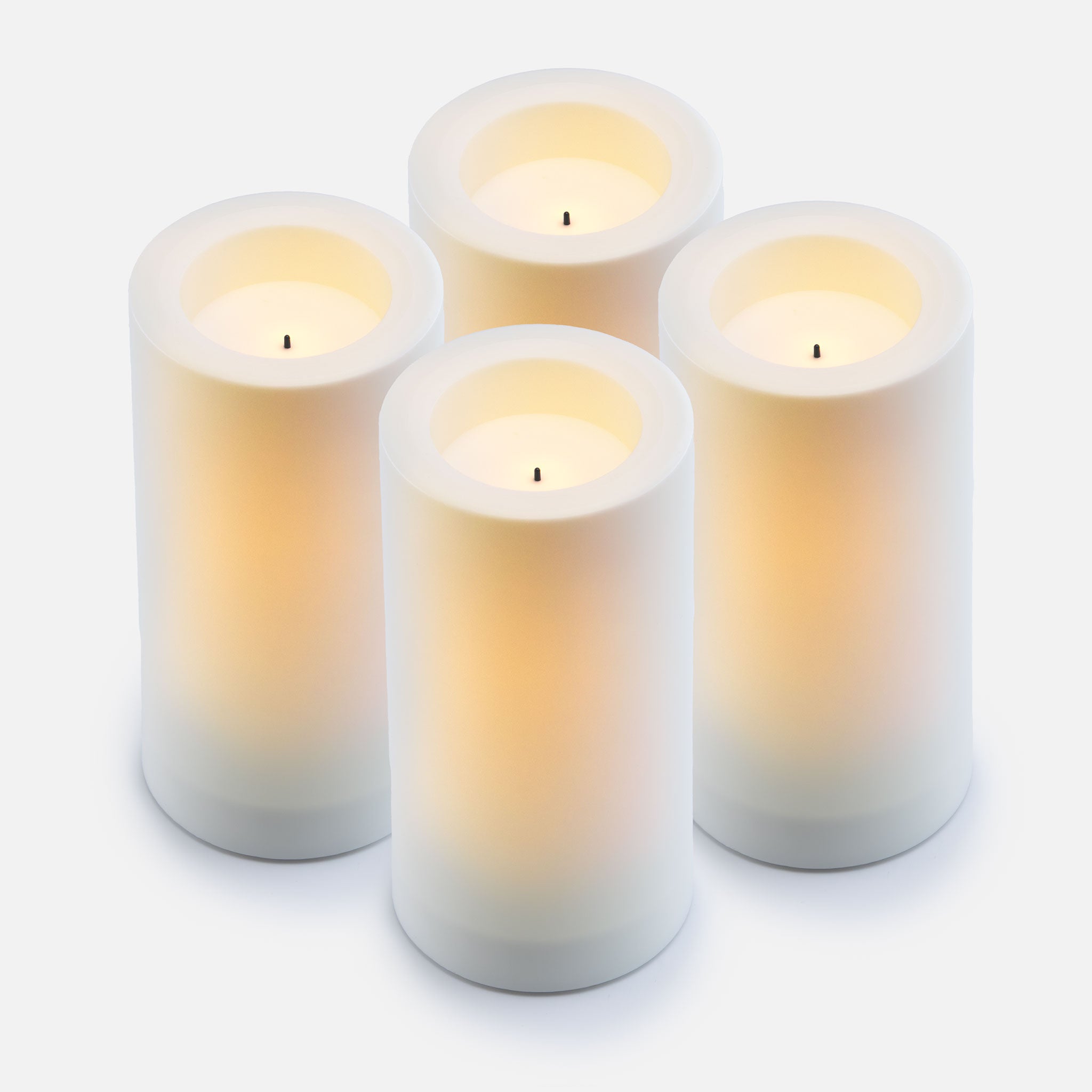 Outdoor Flameless Battery Candles 8 Inch (Large)