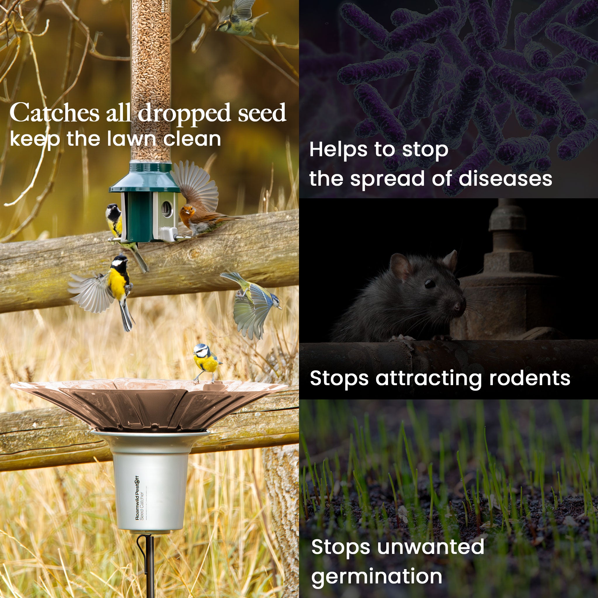Roamwild PestOff Bird Seed Catcher